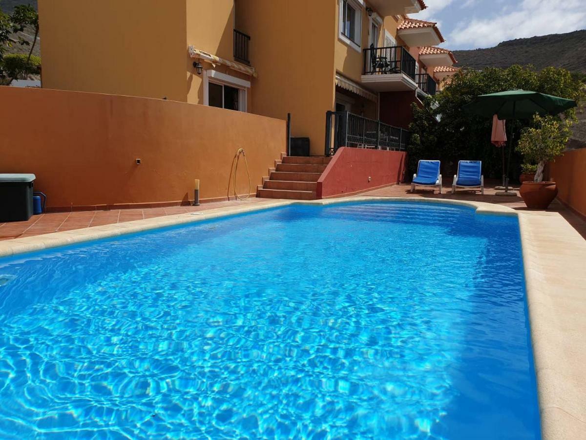 Villa Roque Del Conde With Private Pool, Terrace With Fantastic Sea Views, Wifi, Garden, Garage Adeje Dış mekan fotoğraf