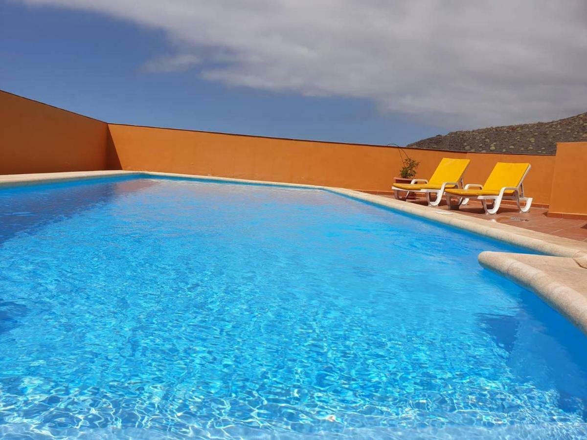 Villa Roque Del Conde With Private Pool, Terrace With Fantastic Sea Views, Wifi, Garden, Garage Adeje Dış mekan fotoğraf