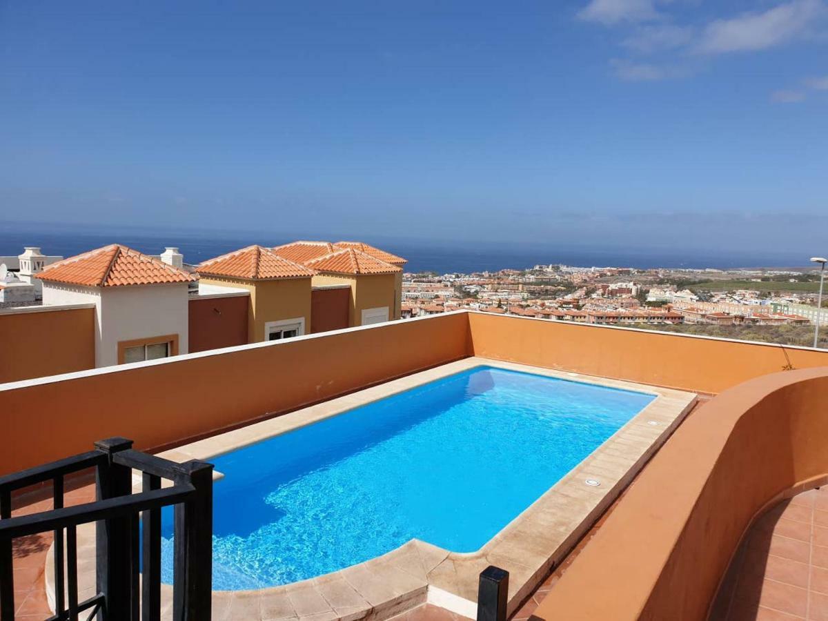 Villa Roque Del Conde With Private Pool, Terrace With Fantastic Sea Views, Wifi, Garden, Garage Adeje Dış mekan fotoğraf